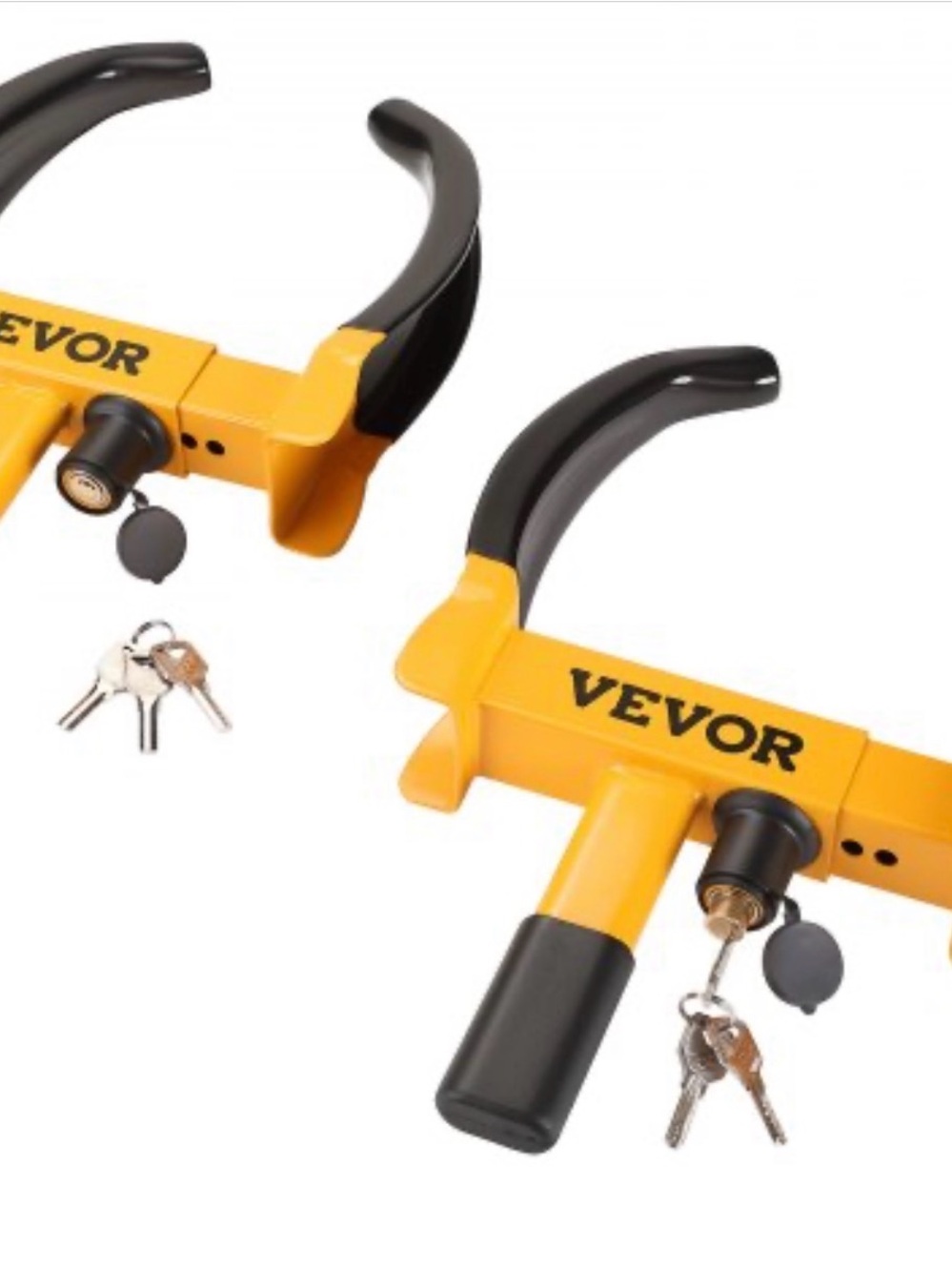 Yellow Wheel Clamp Lock - Heavy Duty Steering Wheel Lock